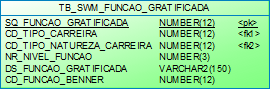 Modelo: PRH.TB_SWM_FUNCAO_GRATIFICADA